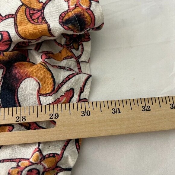 House Of Harlow 1960 Linen Blend Floral Print Sleeveless Romper Size 6 Women - Picture 10 of 12